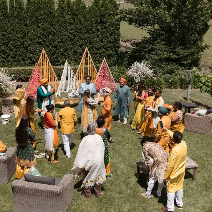 Traditional indian wedding ceremony at Kiwiesque